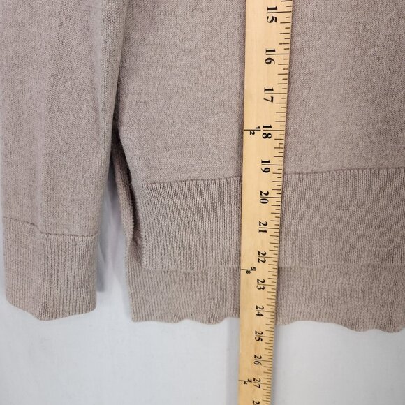Aritzia Babaton 100% Merino Wool Sweater Size 2 Brown Soft Cozy - Picture 8 of 12